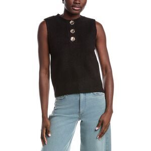 Anna Kay Womens  Auguste Sweater Vest, Black